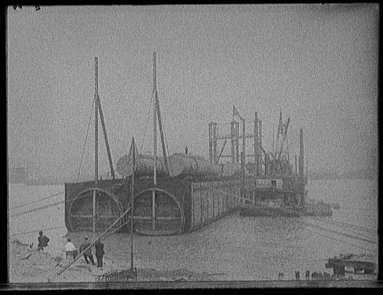 Detroit Windsor Railroad Tunnel Construction