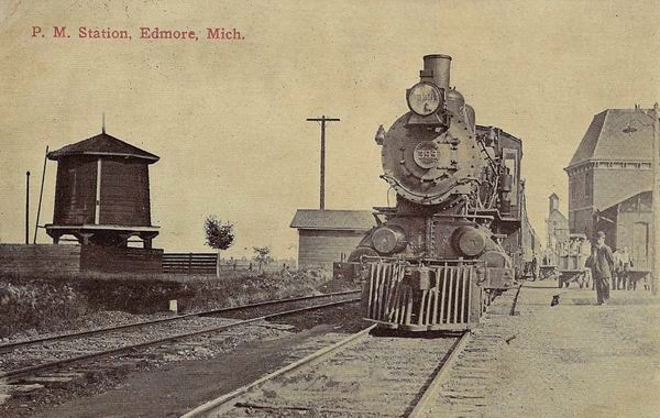 Edmore Depot and Train
