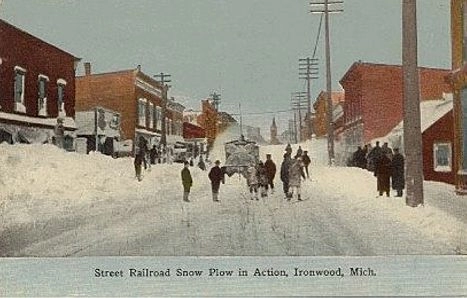 Ironwood Street Railway Snowplow