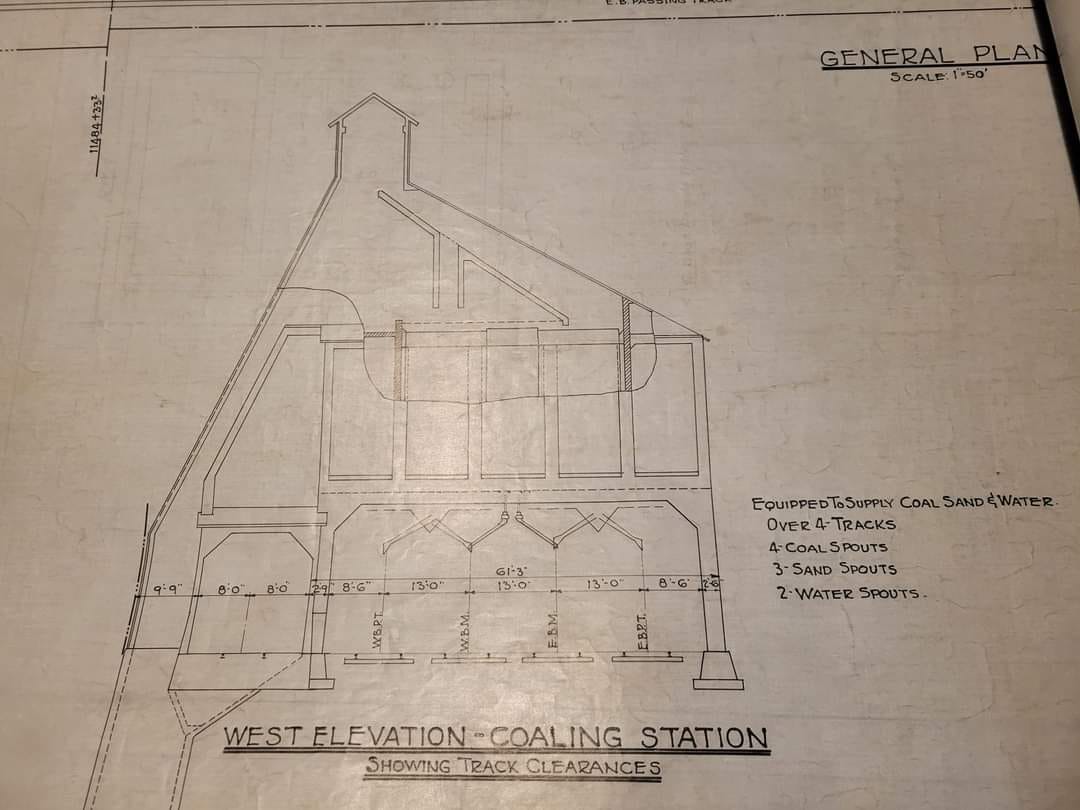 CN Lansing Coal Tower blueprints