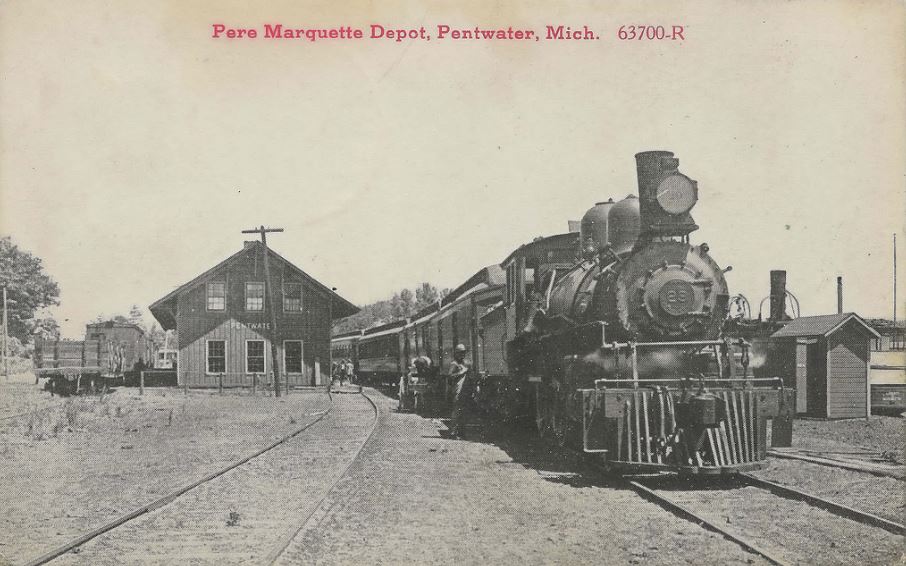 Pentwater Depot and Train