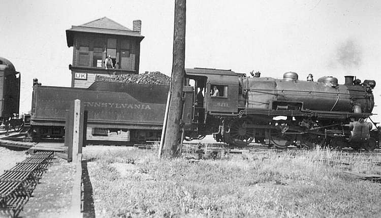 PRR train at Kendallville IN