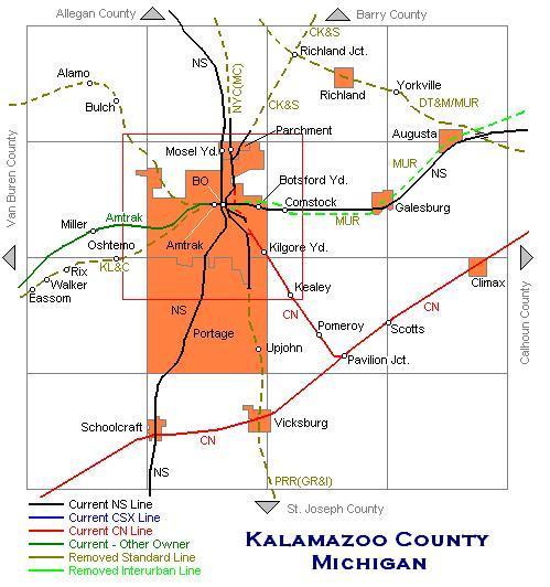 Kalamazoo County Map