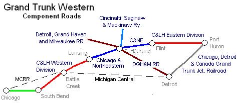 GTW Main Line Map