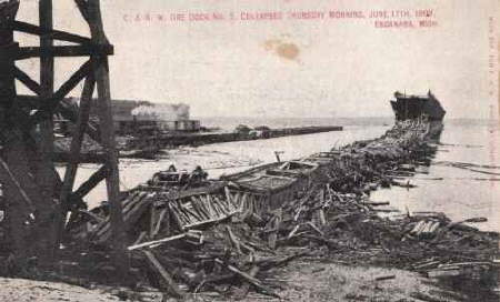 Ore dock #5 collapse