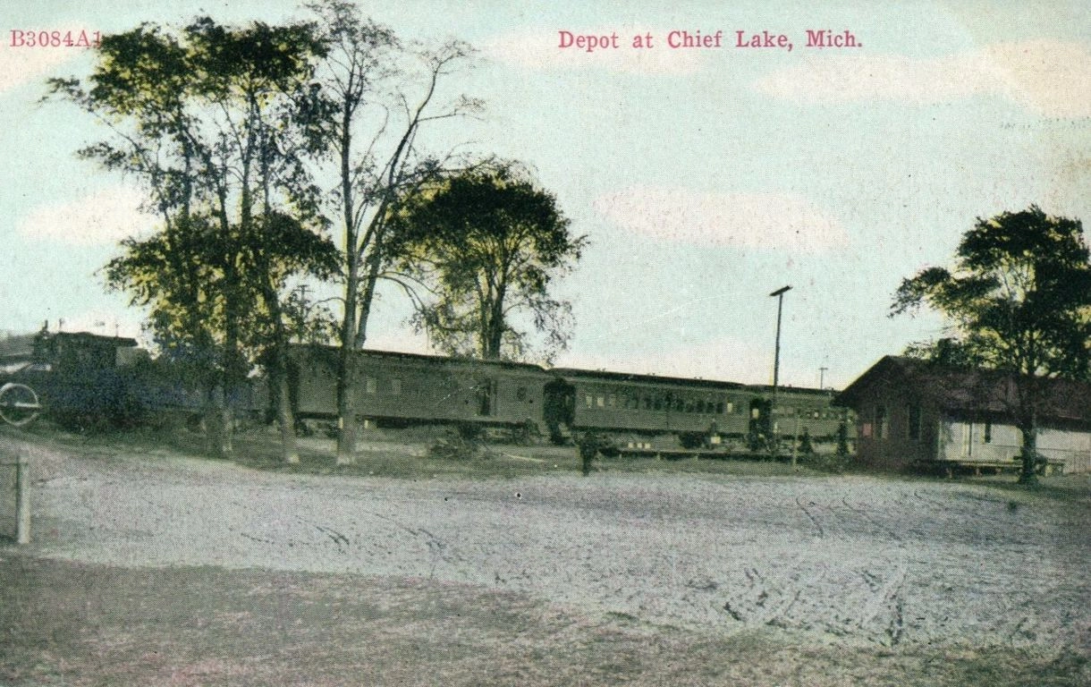 Chief Lake MI Postcard