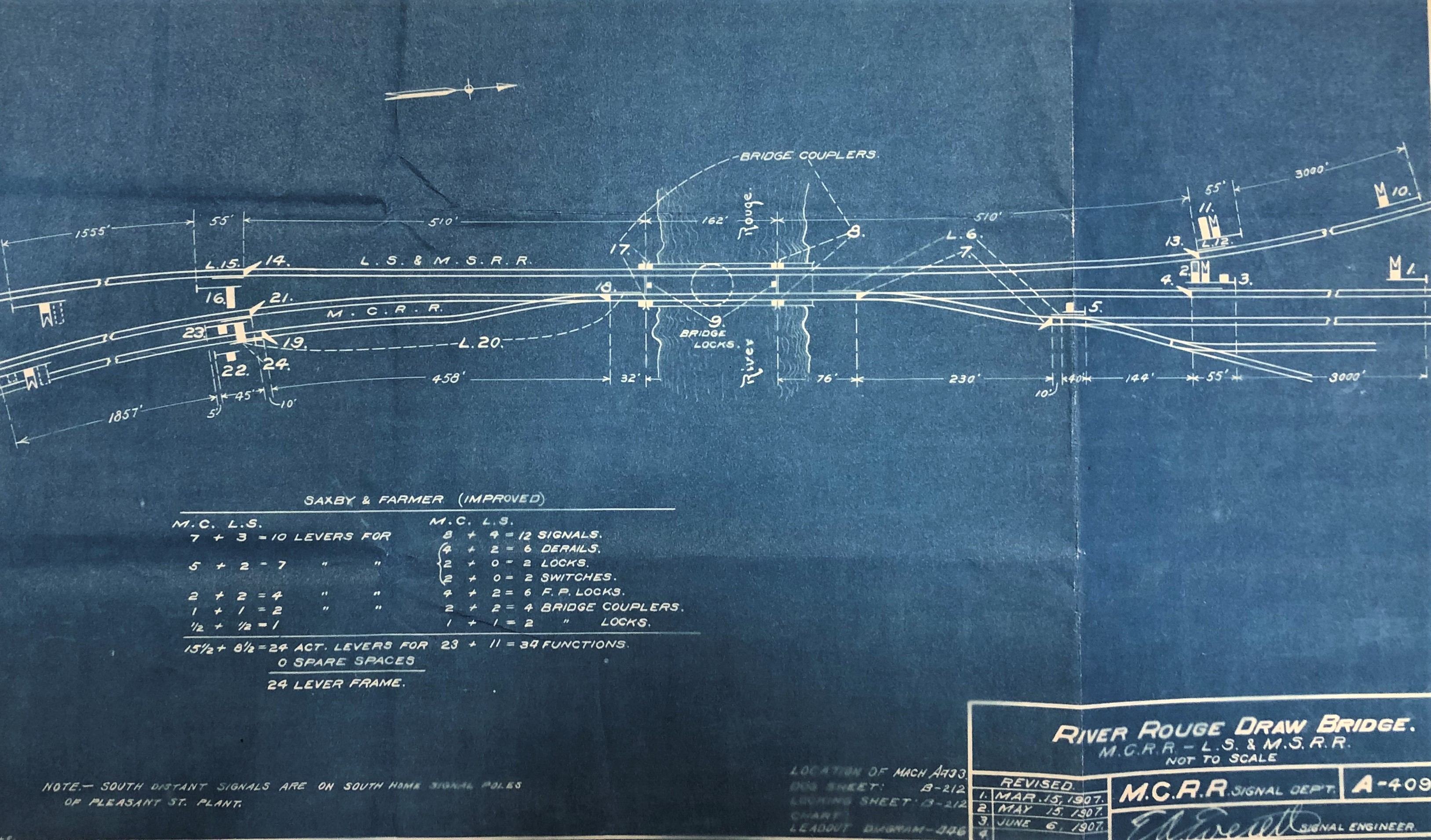 Bridge Track Diagram 1907