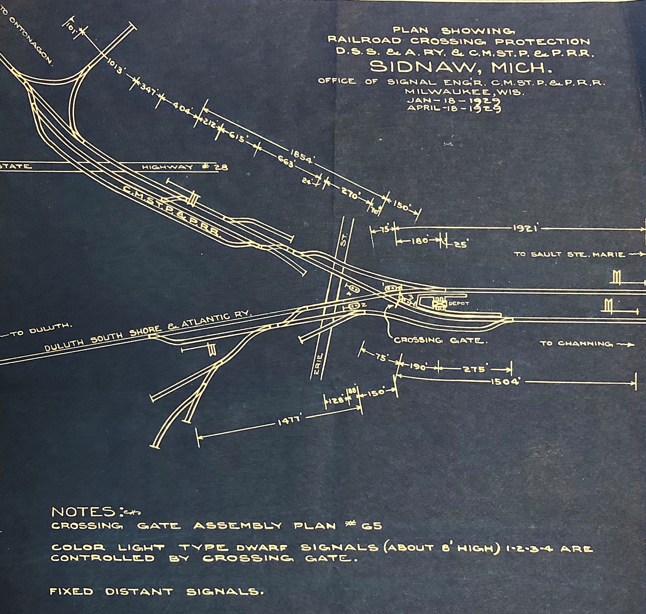 Sidnaw Interlocking 1926