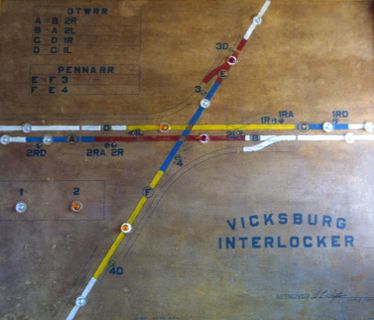 Vicksburg MI Union Depot model board