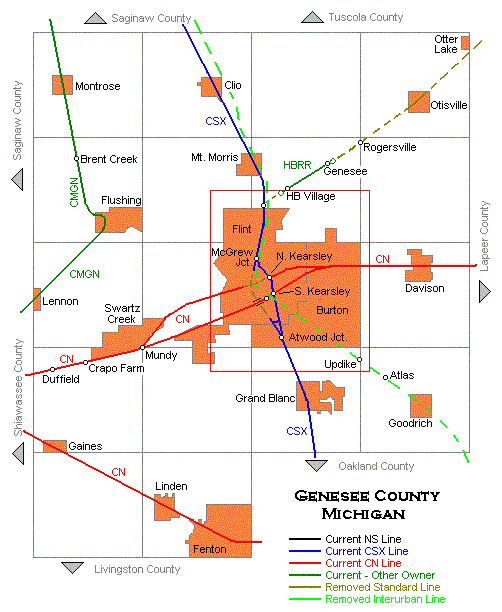 Genesee County Map