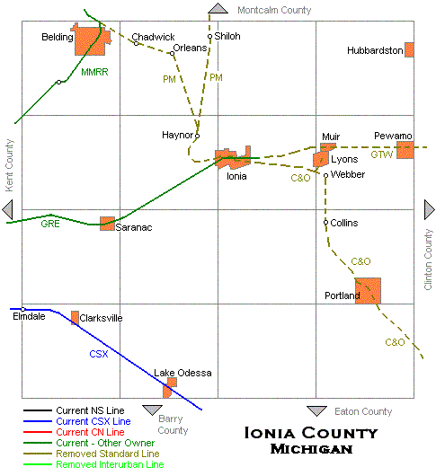 Ionia County Map