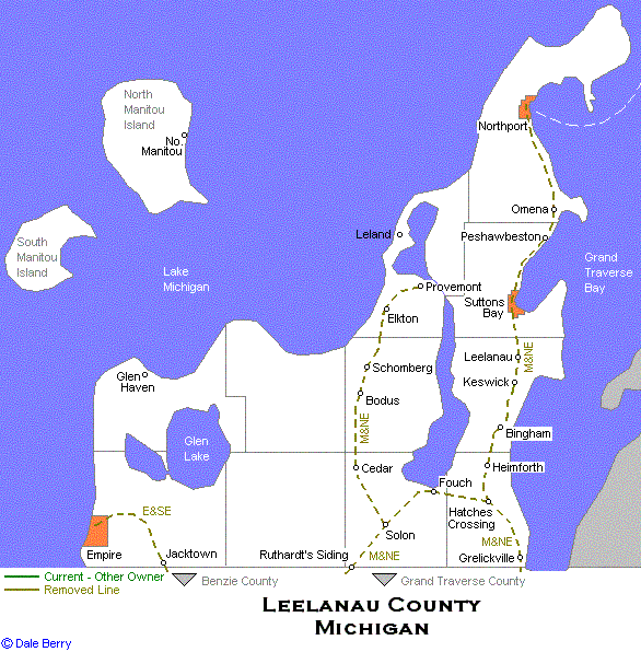 Leelanau County Map