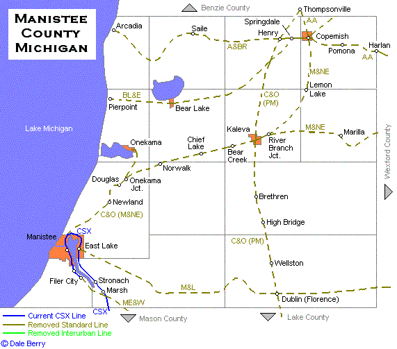 Manistee County Map