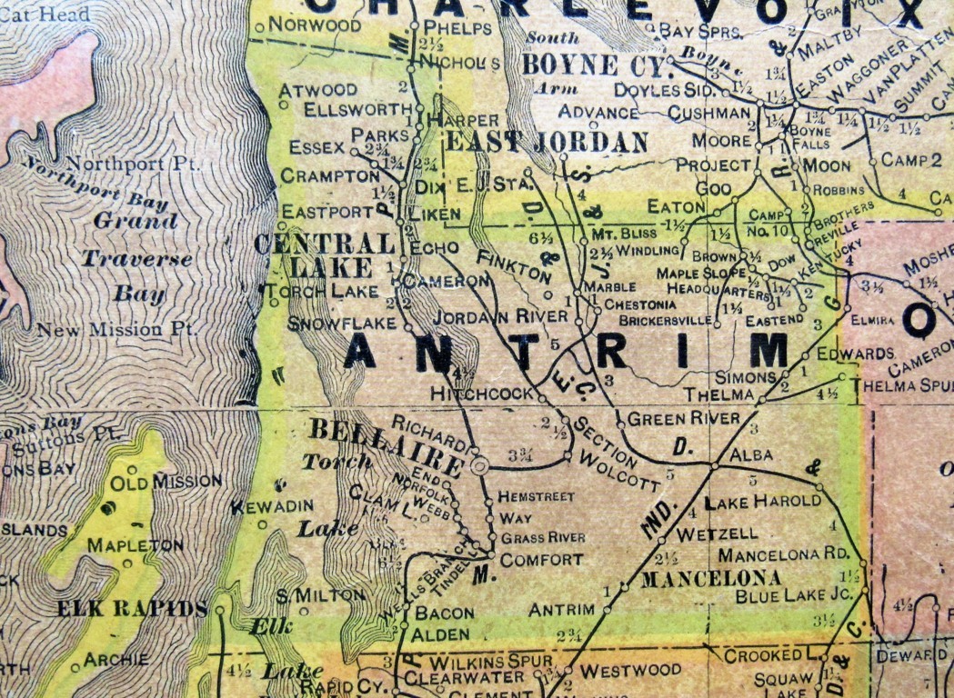 Antrim County Map