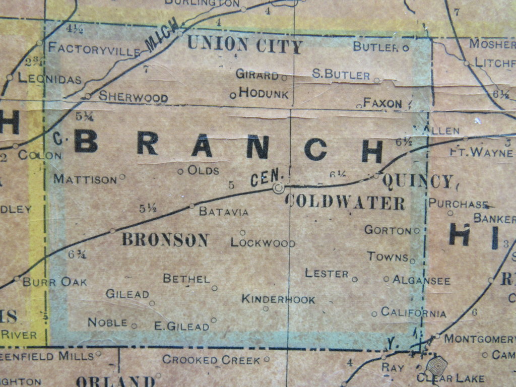 Branch County Map