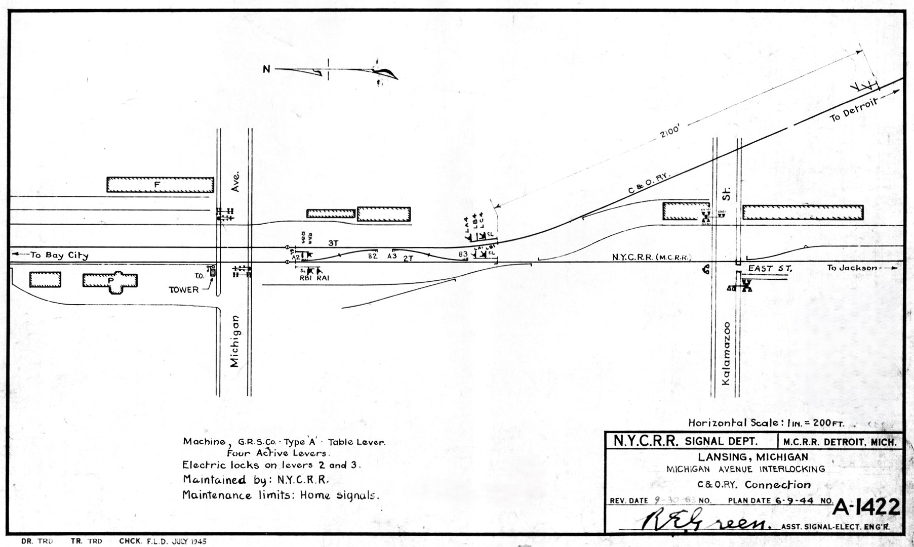 MA Tower Map 1944