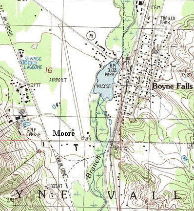 Moore, MI track map