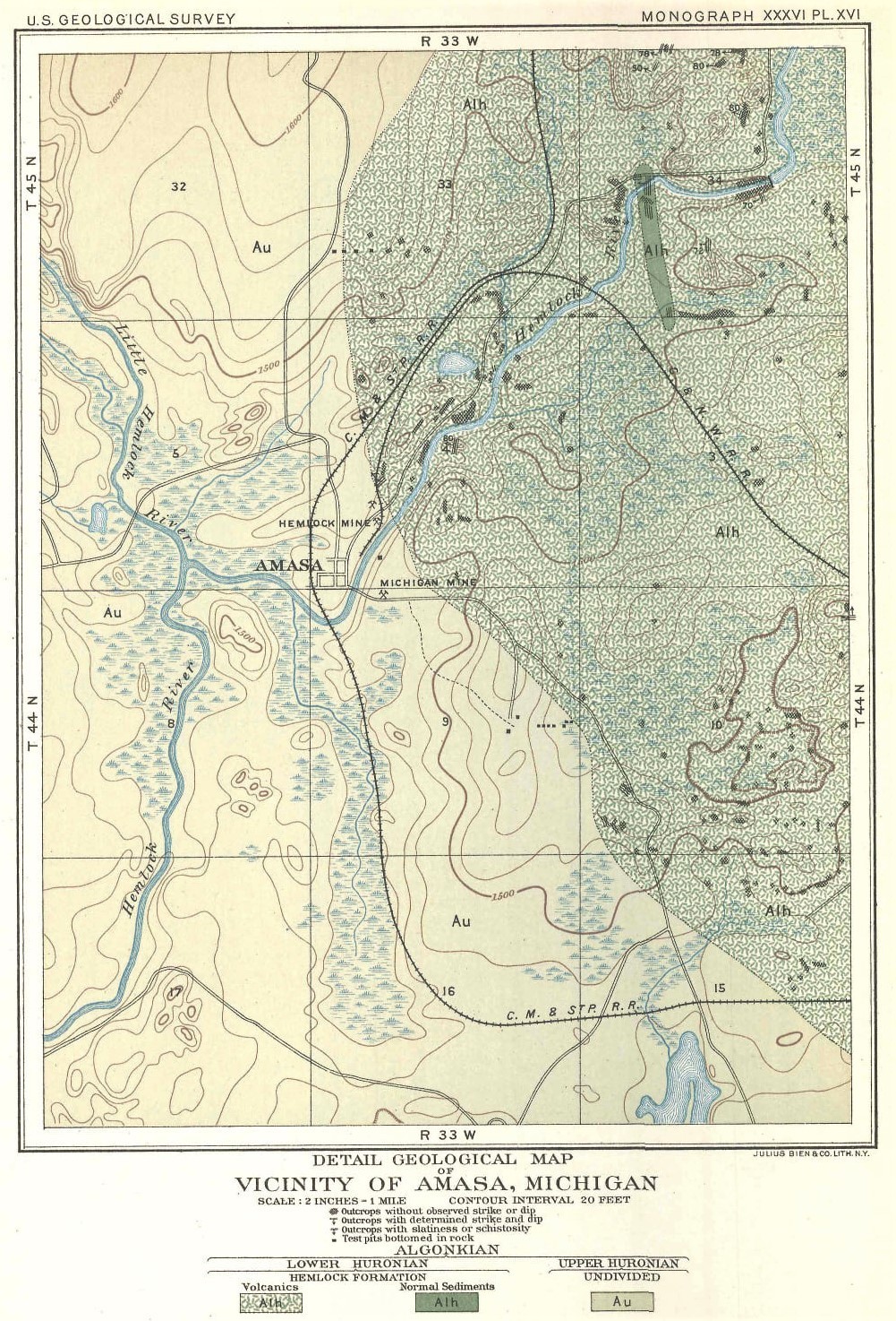 Amasa Area Map